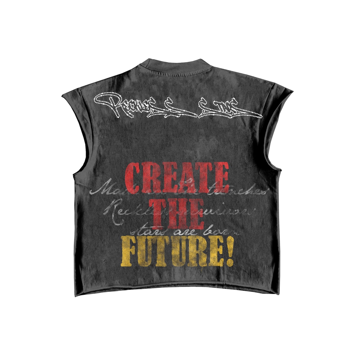 Create the future sleeveless tee