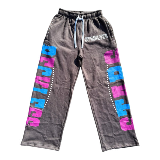 Grey art district baggy sweatpants