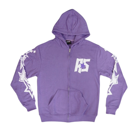 Purple stars hoodie