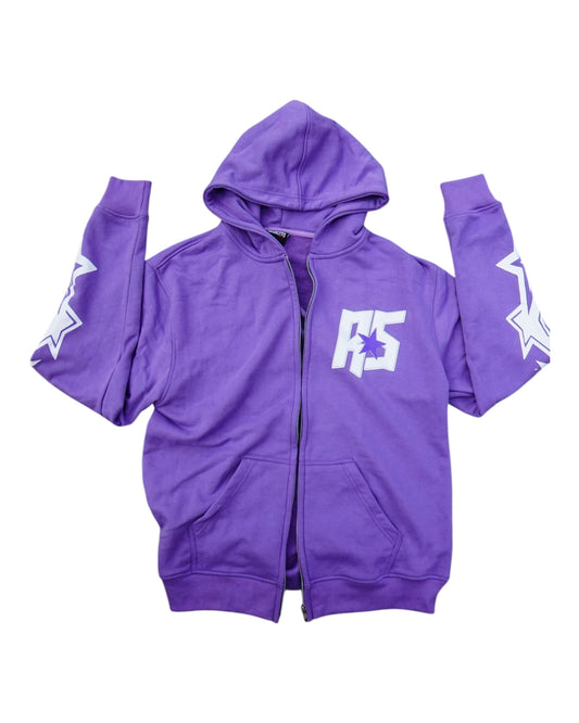 Purple stars hoodie